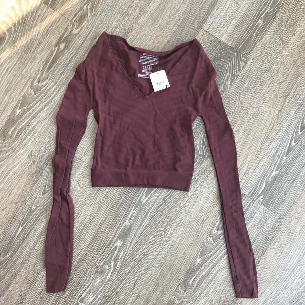 Free People Cropped Shirt